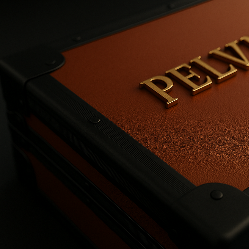 Luxury Pelvini® Briefcase - Cognac