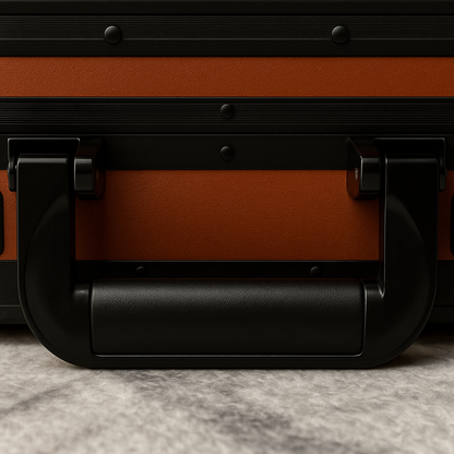 Luxury Pelvini® Briefcase - Cognac